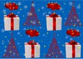 Illustration of a blue Christmas background Royalty Free Stock Photo