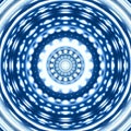 Illustration of blue original mandala from lingam