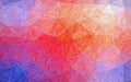 Illustration of blue, purple, red and yellow Impressionism Impasto background.