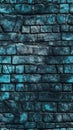 Blue stone wall,  Background and texture for graphic design,  Toned Royalty Free Stock Photo