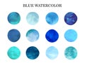 Blue watercolor1 Royalty Free Stock Photo