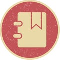 Illustration Bookmarked Icon For Personal And Commercial Use.