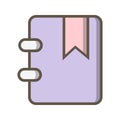 Illustration Bookmarked Icon For Personal And Commercial Use. Royalty Free Stock Photo