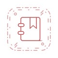 Illustration Bookmarked Icon For Personal And Commercial Use. Royalty Free Stock Photo