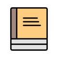 Illustration Books Icon For Personal And Commercial Use.