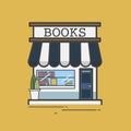 Illustration of books store isolated