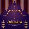 illustration of Bow and Arrow of Rama in festival of India background for Dussehra