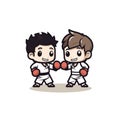 illustration of boxer fighting
