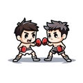 illustration of boxer fighting