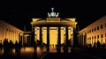 Illustration of Brandenburg Gate Berlin, Generative AI Royalty Free Stock Photo