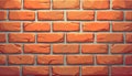 Illustration of brick wall texture. Orange bricks with mortar lines form repeating pattern. Graphic ideal for use as background Royalty Free Stock Photo