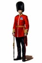 Illustration of a British Royal Guard soldier. United Kingdom