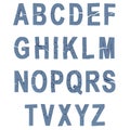 Illustration of broken alphabet