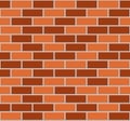 Illustration of brown seamless brick wall Royalty Free Stock Photo