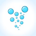 Bubbles design on white background Royalty Free Stock Photo