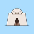 illustration of a building Tomb of Quaid Mazar