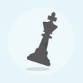 Illustration of business strategy concept chess piece