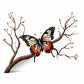 Illustration butterfly butterfly rainforest big yellow butterfly butterfly background butterfly wallpaper for ipad