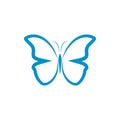Illustration of butterfly logo and icon design template Royalty Free Stock Photo