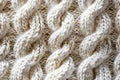 Cable knit background with intricate patterns in cream beige, perfect for text and design, seamless pattern, knitted texture, Royalty Free Stock Photo