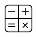 Illustration Calculator Icon For Personal And Commercial Use.