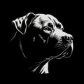 illustration of a cane corso dog head Royalty Free Stock Photo