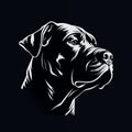 illustration of a cane corso dog head Royalty Free Stock Photo