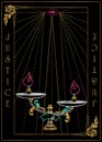 The JUSTICE Card Royalty Free Stock Photo