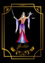 The justice card Royalty Free Stock Photo