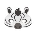 Illustration of carnival mask animals africa zebra