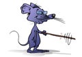 Blind grey Mouse