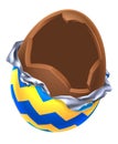 Easter Egg Chocolate Broken Open