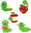 Cartoon funny Caterpillar collection set