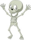 Cartoon funny human skeleton Royalty Free Stock Photo