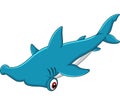 Cartoon hammerhead shark