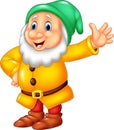 Cartoon happy dwarf