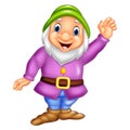 Cartoon happy dwarf Royalty Free Stock Photo