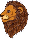 Cartoon lion head mascot