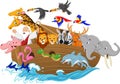 Cartoon Noah`s ark Royalty Free Stock Photo