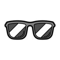 Illustration of cartoon sunglasses.