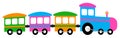 Cartoon train colorful clip art