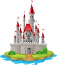 Illustration castles on the islands.