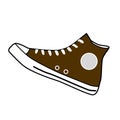 illustration of casual shoes, shoes that are suitable for a relaxing atmosphere with a white background