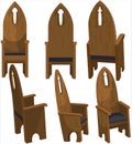 Cathedra Church Chairs Royalty Free Stock Photo