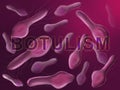 causative agent of foodborne toxicosis of botulism Royalty Free Stock Photo