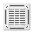 Illustration of ceiling air conditioner. Icon or image for industry and business.