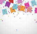 Celebration background with colorful bunting flags Royalty Free Stock Photo