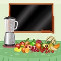 Illustration of centrifuged fruit recipe