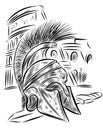 Illustration Centurion Roman Soldier