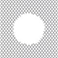 Illustration of chain link fence with hole isolated on white background. Prison barrier, secured property. Royalty Free Stock Photo